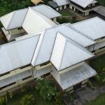 foto Rumah misi Montfortan di Menyurai diambil menggunakan drone